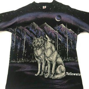 Vintage Yellowstone Single Stitch Wolf Shirt